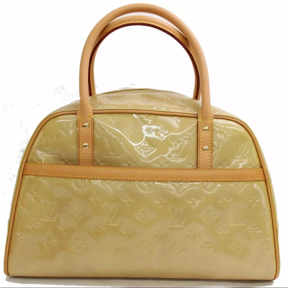 Louis Vuitton Monogram LV Vernis Thompkins Square Satchel Handbag Purse